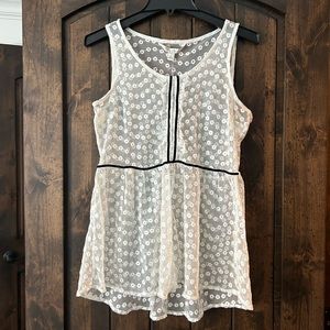 LC Lauren Conrad White top - size S